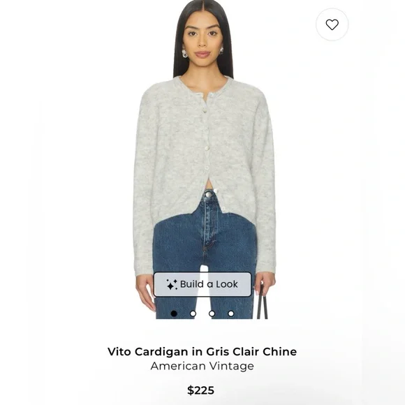 American Vintage Light Gray Women's Cardigan - Picture 3 of 3